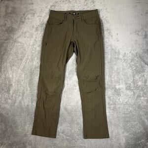 Prana Halle Straight Fit Pants Women's 6R Hiking Outdoor Performance Army Green